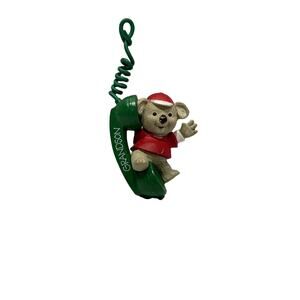 HALLMARK‎ 1993 Keepsake Christmas Ornament Koala Bear "Grandson" on Telephone